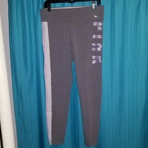 Large VS PINK bling yoga leggings NIP